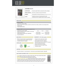 KOLOREKO Tinte natural CASTAÑO de aplicación única – Coloración 100% vegetal y ecológica
