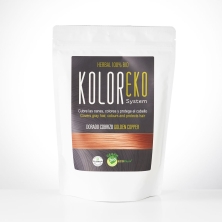 KOLOREKO Tinte natural DORADO COBRIZO de aplicación única – Coloración 100% vegetal y ecológica