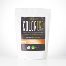 KOLOREKO Tinte natural RUBIO DORADO de aplicación única – Coloración 100% vegetal y ecológica