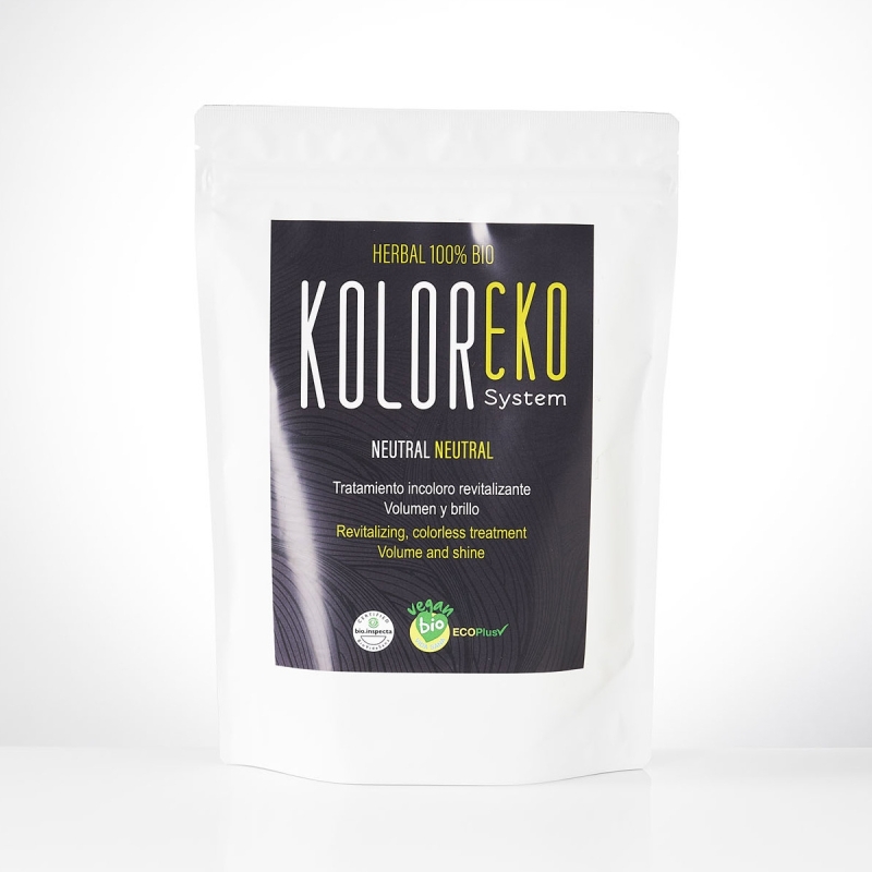 KOLOREKO Tratamiento capilar NEUTRAL INCOLORO brillo y volumen al cabello - 100% vegetal y ecológico