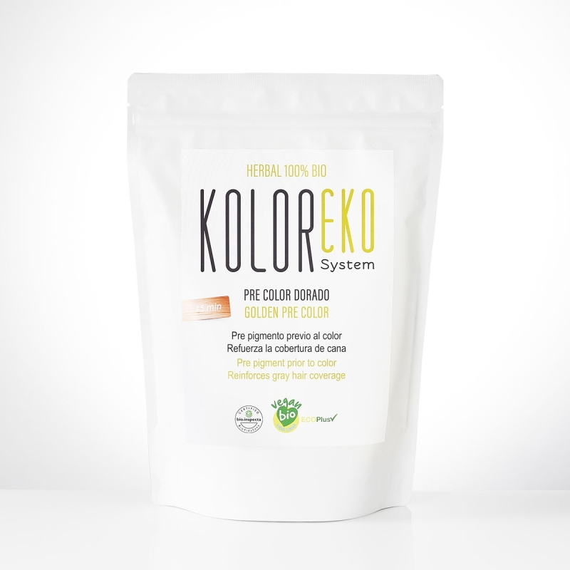 KOLOREKO PRECOLOR DORADO para tinte natural – Coloración 100% vegetal y ecológica