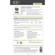 KOLOREKO Tinte natural dúo CASTAÑO OSCURO DORADO - especial canas - pre color DORADO + tinte CASTAÑO OSCURO