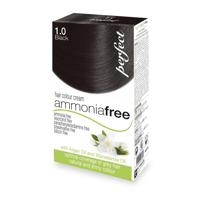 AMMONIA FREE – Tinte NEGRO 1.0 con reflejo natural – sin amoniaco
