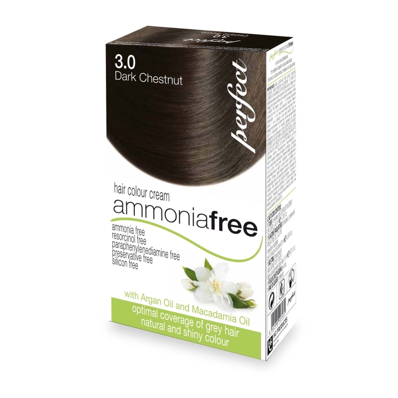 AMMONIA FREE – Tinte CASTAÑO OSCURO 3.0  con reflejos naturales – sin amoniaco