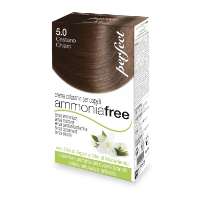 AMMONIA FREE – Tinte CASTAÑO CLARO 5.0  con reflejos naturales – sin amoniaco
