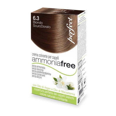AMMONIA FREE – RUBIO OSCURO DORADO 6.3  con reflejos dorados – sin amoniaco