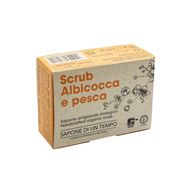 SAPONE DI UN TEMPO – Jabón EXFOLIANTE natural - Melocotón y Albaricoque
