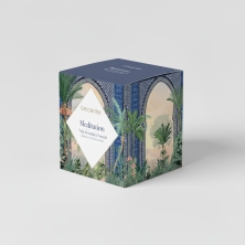 BIOCENTER Vela natural de cera de soja - MEDITATION, calma, introspección y armonía - 200 g (40 horas)