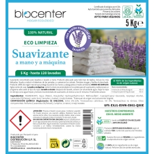 BIOCENTER Suavizante ecológico 100% natural - LAVANDA - formato maxi ahorro 5 Kg