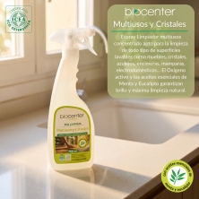 BIOCENTER Limpiador ecológico Multiusos y Cristales de Oxígeno Activo - Spray Ecofriendly 750 ml