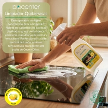 BIOCENTER Limpiador ecológico Quitagrasas - hornos y encimeras - Spray Ecofriendly 750 ml