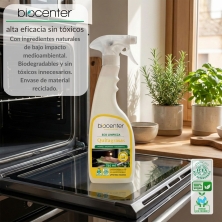 BIOCENTER Limpiador ecológico Quitagrasas - hornos y encimeras - Spray Ecofriendly 750 ml