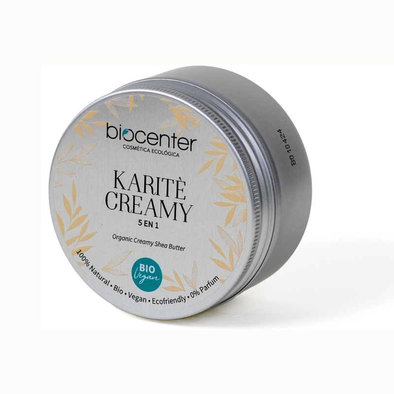 BIOCENTER Karité Creamy 5 en 1 - hidratante para cara y cuerpo 100% natural