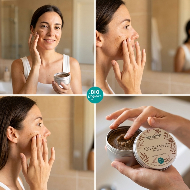 BIOCENTER Exfoliante natural para cara y cuerpo - perfume Cappuccino