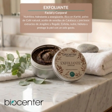 BIOCENTER Exfoliante natural para cara y cuerpo - perfume Cappuccino