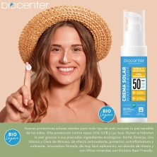 Protector Solar Natural SPF 50 Biocenter – Mineral, piel sensible y niños