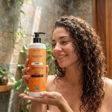 Champú natural para cabello rizado sin sulfatos Biocenter método curly