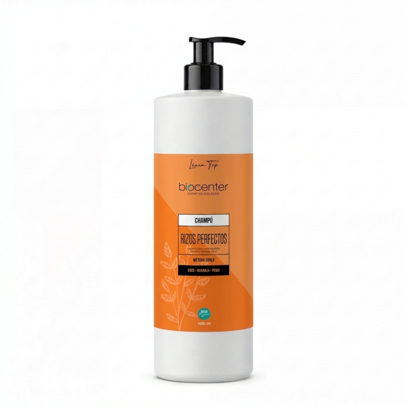 Champú natural para cabello rizado sin sulfatos Biocenter método curly