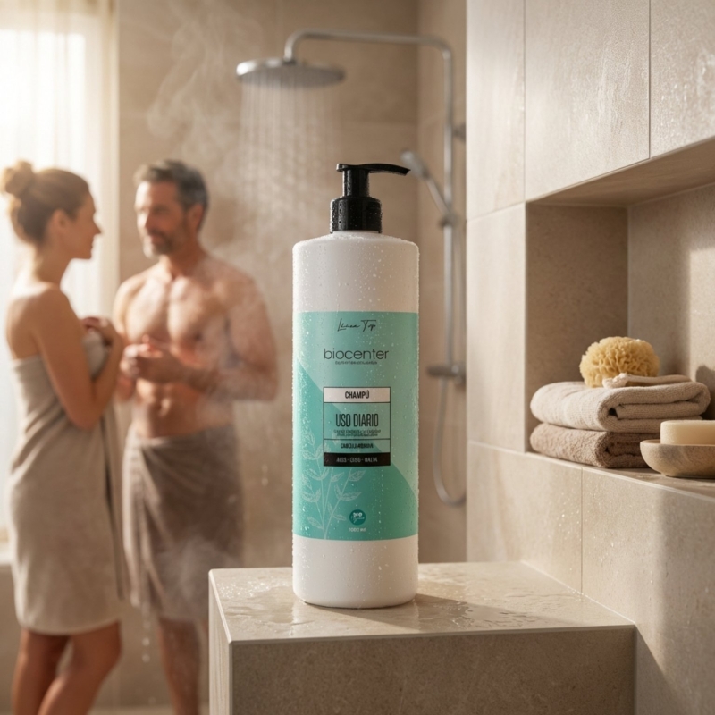 Champú natural uso diario Biocenter 500 ml para todo tipo de cabello