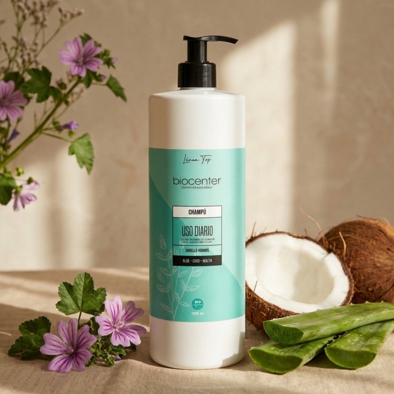 Champú Natural Uso Diario Biocenter – Cabello Normal y Uso Frecuente – 1000 ml