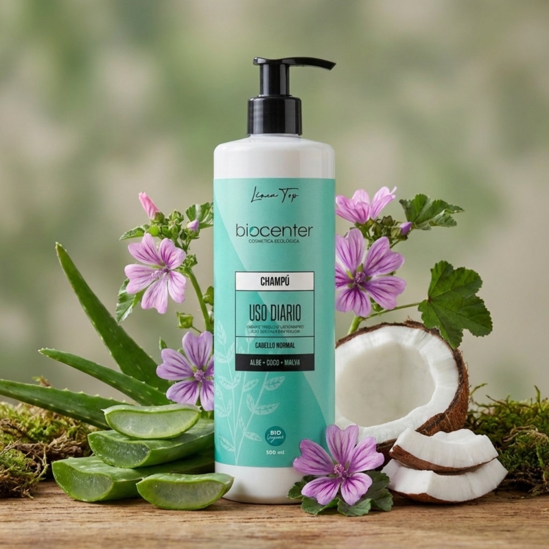 Champú Natural Uso Diario Biocenter – Cabello Normal y Uso Frecuente – 500 ml