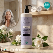 Champú natural antiamarillo Biocenter detox con carbón activo y gardenia azul para cabello rubio o decolorado 500 ml