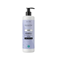 Champú natural antiamarillo Biocenter detox con carbón activo y gardenia azul para cabello rubio o decolorado 500 ml