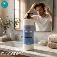 Champú natural purificante Biocenter para cabello graso o con caspa con romero, salvia y aloe vera 1000 ml