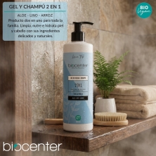 Gel de ducha y champú natural 2 en 1 BioCenter - para toda la familia - ecológico 500 ml
