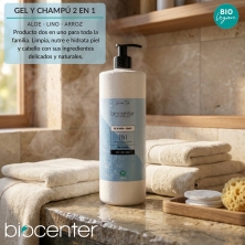 Gel de ducha y champú natural 2 en 1 BioCenter - para toda la familia - ecológico 1000 ml