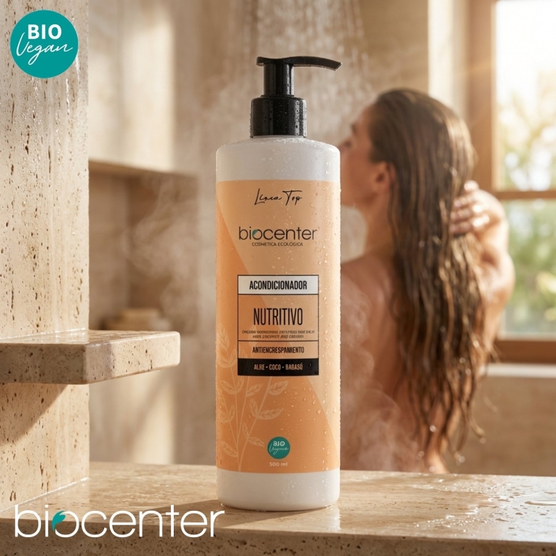 Acondicionador natural nutritivo Biocenter cabello seco y crespo 500 ml