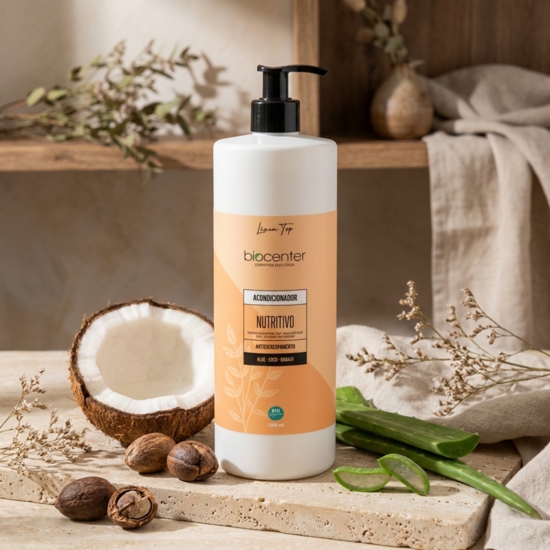 Acondicionador natural nutritivo Biocenter cabello seco y crespo 1000 ml