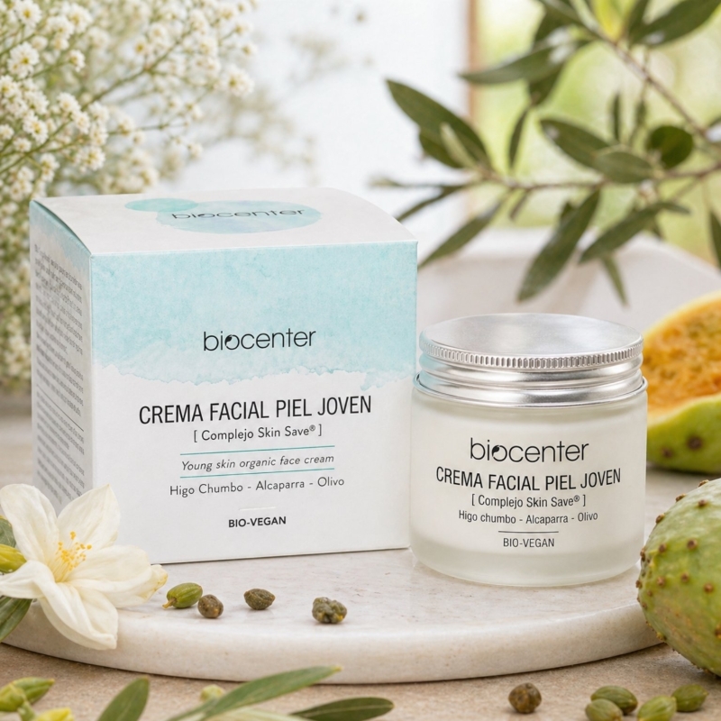 Crema facial piel joven Biocenter hidratante para piel sensible y acné