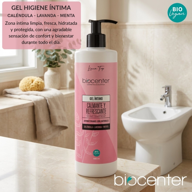 Gel íntimo natural calmante y refrescante Biocenter 500 ml ecológico