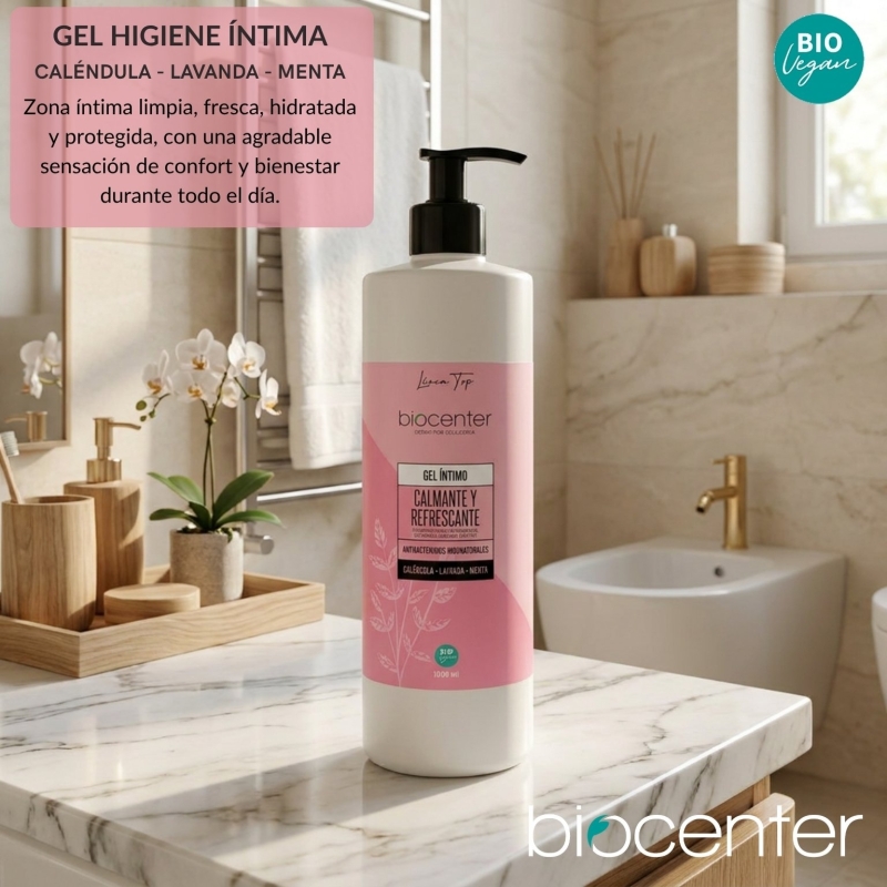 Gel íntimo natural calmante y refrescante Biocenter 1000 ml ecológico