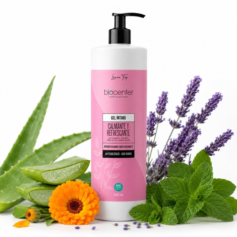 Gel íntimo natural calmante y refrescante Biocenter 1000 ml ecológico
