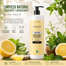 Jabón de manos natural Limón y Menta Biocenter 500 ml ecológico