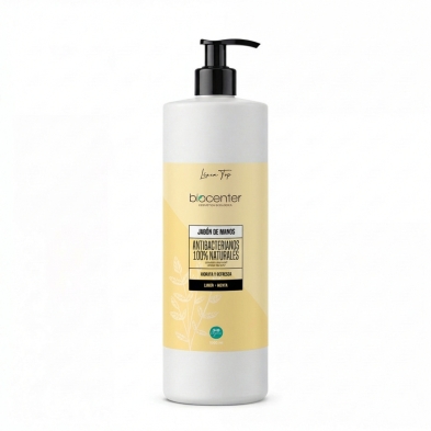 jabón de manos natural biocenter limón menta ecológico  1000 ml