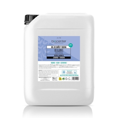 gel de baño natural recarga 5 litros biocenter lavanda ecológico piel sensible