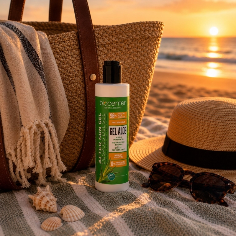 Gel de Aloe Vera bio 96% After Sun Biocenter – Calmante, hidratante y refrescante piel sensible