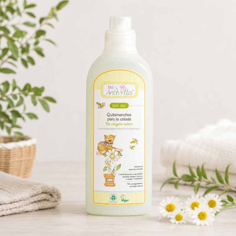 Quitamanchas ecológico Baby Anthyllis con oxígeno activo para ropa de bebé