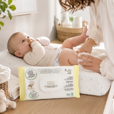 BABY ANTHYLLIS Toallitas ecológicas delicadas bebé – Manzanilla y Aloe Vera – Fibras naturales compostables