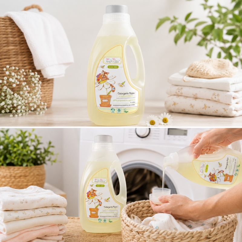 BABY ANTHYLLIS Detergente ecológico para ropa de bebé – Piel sensible y delicada – 1000 ml