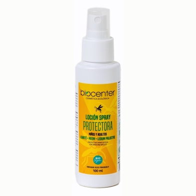 Loción spray protectora antimosquitos Biocenter con aceite de Neem ecológico