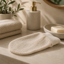 Guante de Ortiga Natural Biocenter para Masaje Corporal – Exfoliación Suave y Piel Revitalizada
