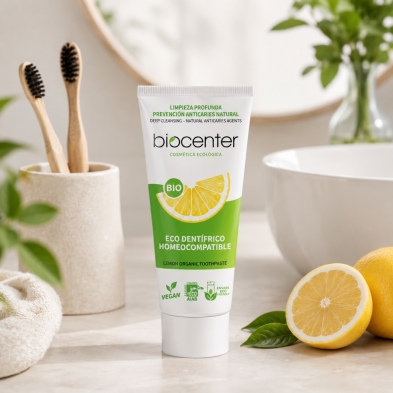 Pasta de Dientes Natural Homeocompatible Biocenter –  de Limón – Dentífrico Ecológico Sin Flúor