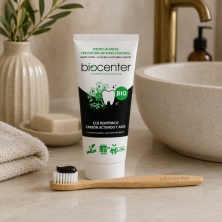 Pasta de Dientes Natural Blanqueadora de Carbón Activado y Anís Biocenter – Dentífrico Ecológico Sin Flúor