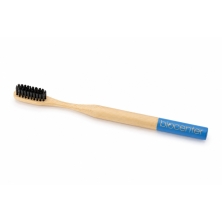 Cepillo de Dientes de Bambú para Adulto - AZUL - con Carbón Activado Biocenter