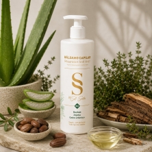 BY SOL SANTOS Bálsamo capilar reparador - Acondicionador natural sin perfume - 500 ml