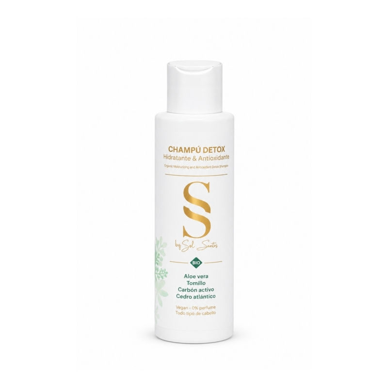 BY SOL SANTOS Champú detox hidratante sin perfume - formato de viaje 100 ml